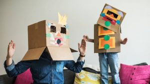 Cardboards used in an open-ended play