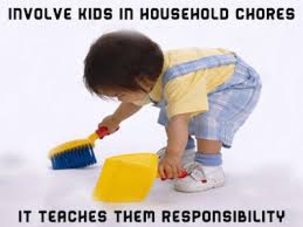 Household toddler chores can be happy toddler activities